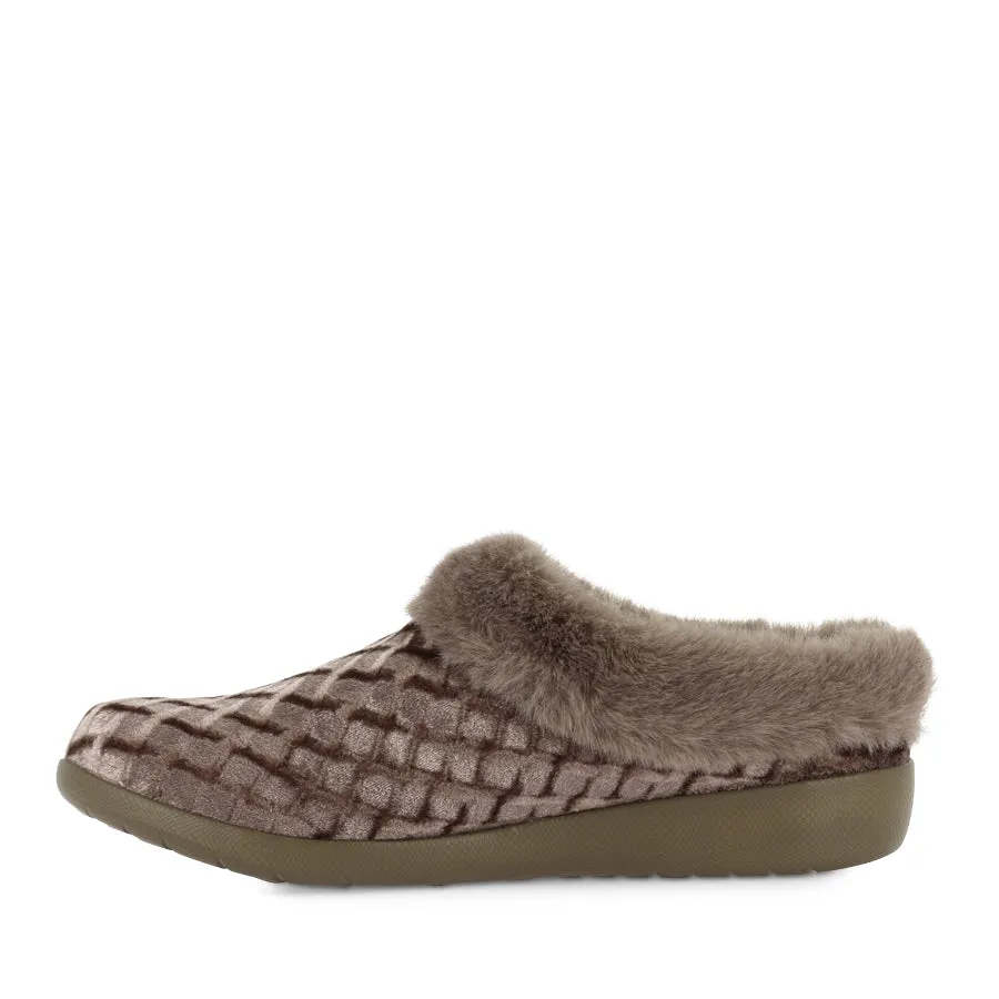 FIFI XW - TAUPE EMBOSSED Comfortable ankle support Easy on off