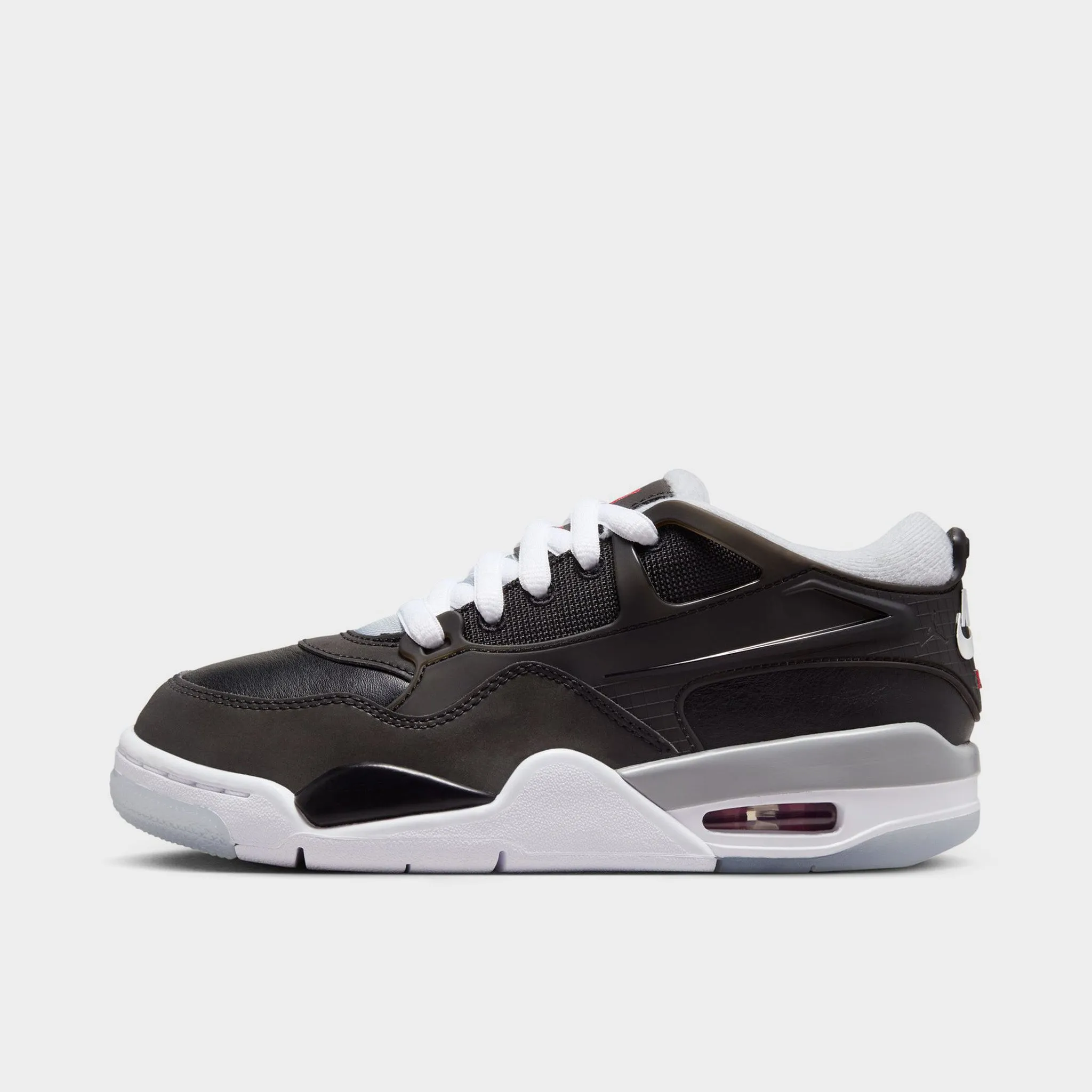 Indoor Use QuickDry Jordan 4RM PRM GS Black / Fire Red - Wolf Grey