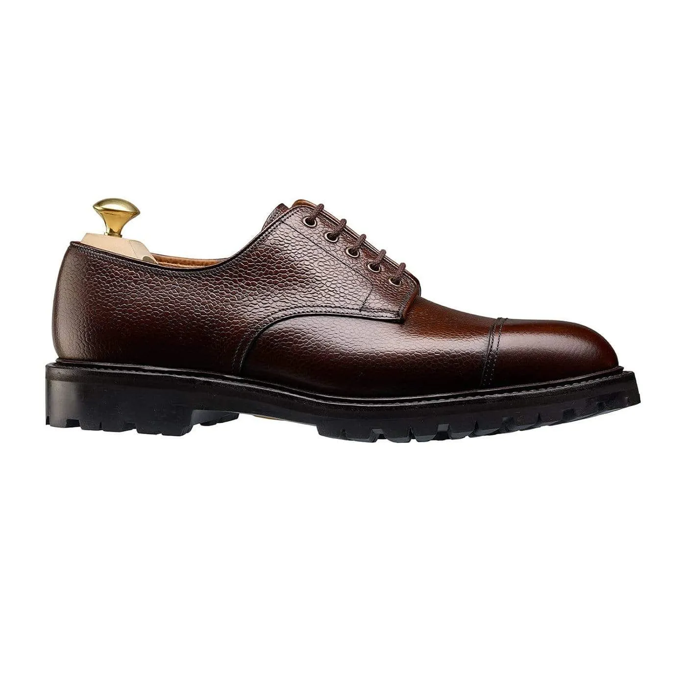 Sandhurst Dark Brown Scotch Grain Hold Step Soft Dash