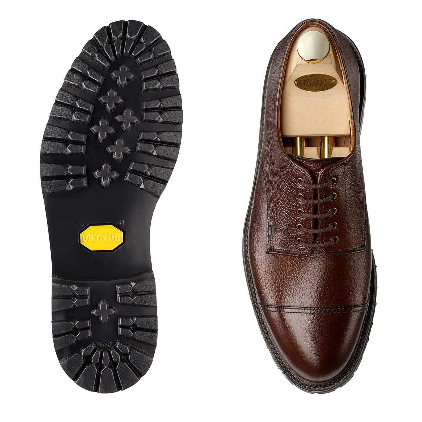 Sandhurst Dark Brown Scotch Grain Suede