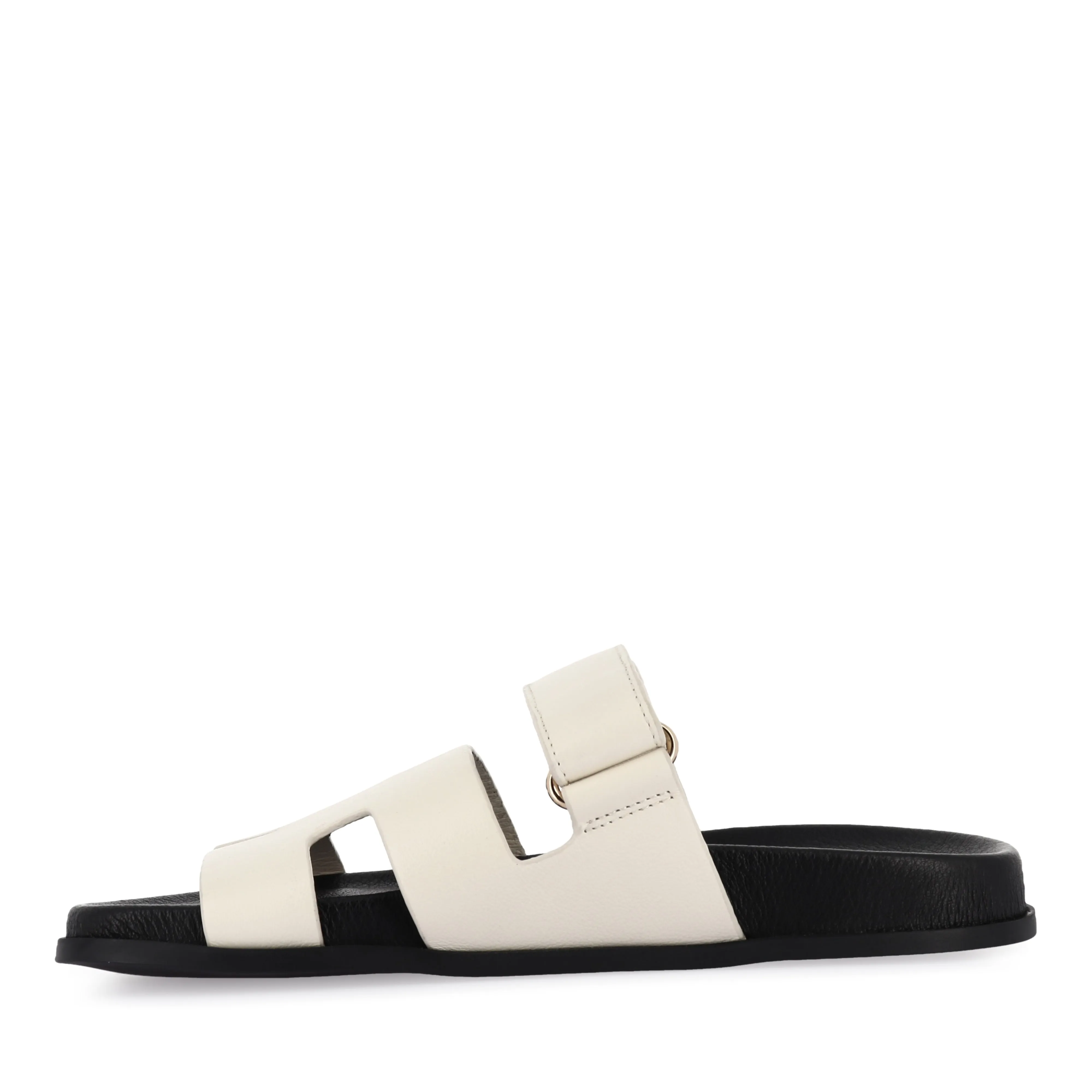 AntiSlip Memory Foam HOPES - CREAM BLACK LEATHER