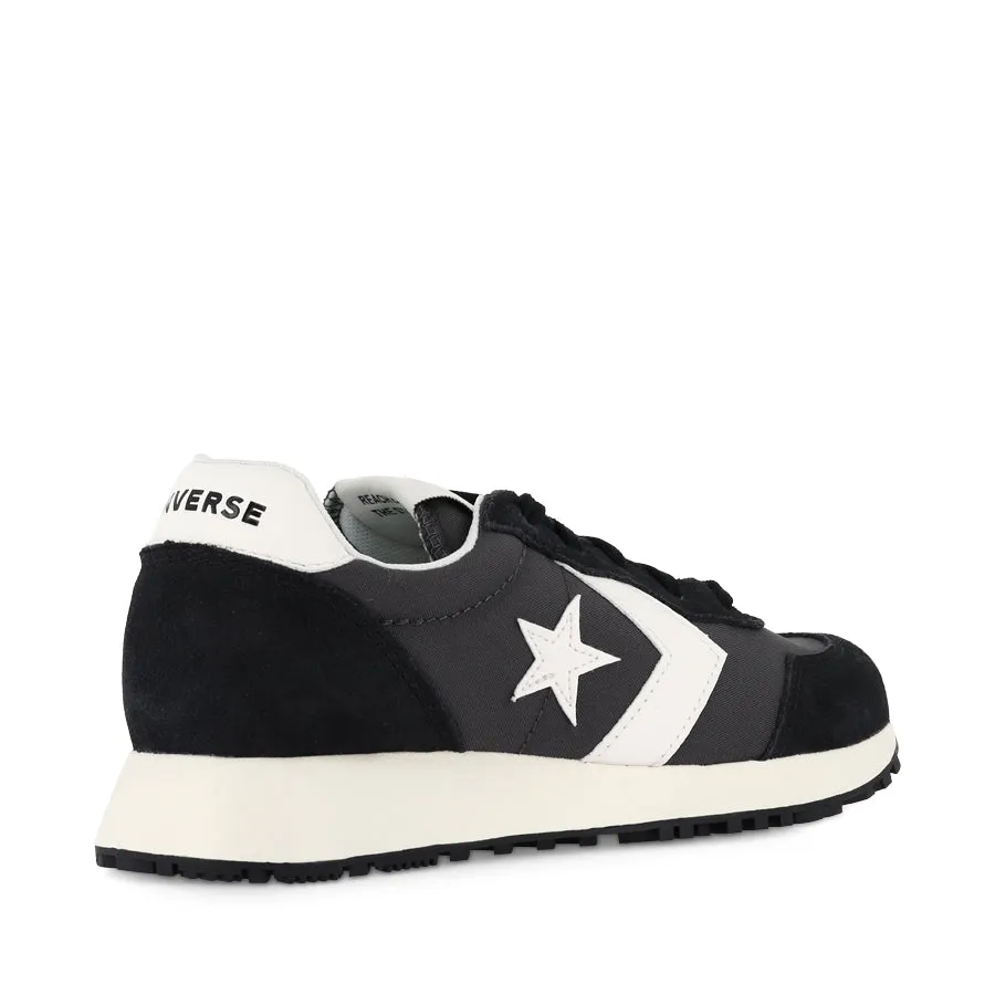 Airflow Channeling Cool Streetwear OMEGA TRAINER LOW - BLACK/DARK MATTER/VINTAGE WHITE