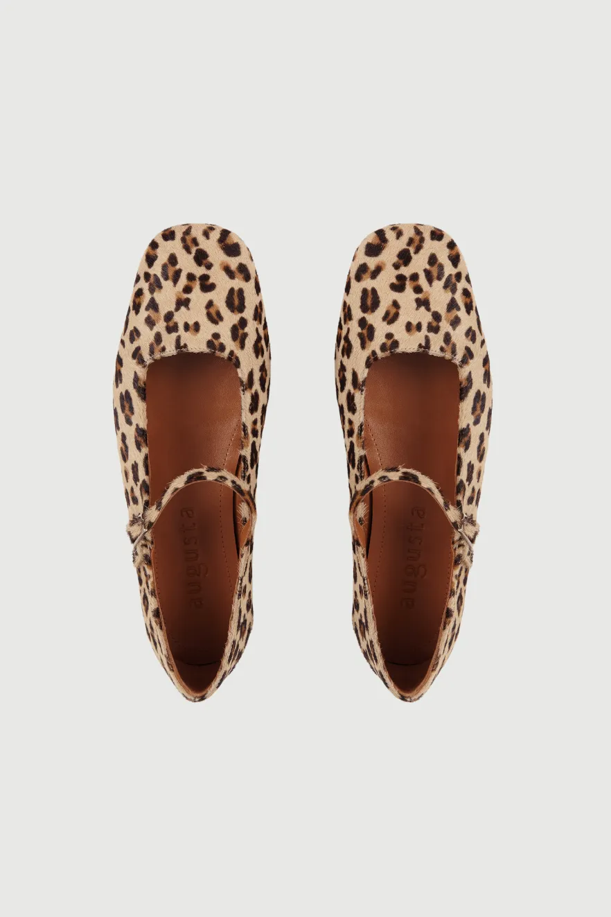 ergonomic Julieta Mary Janes in Leopard Print Calf Hair