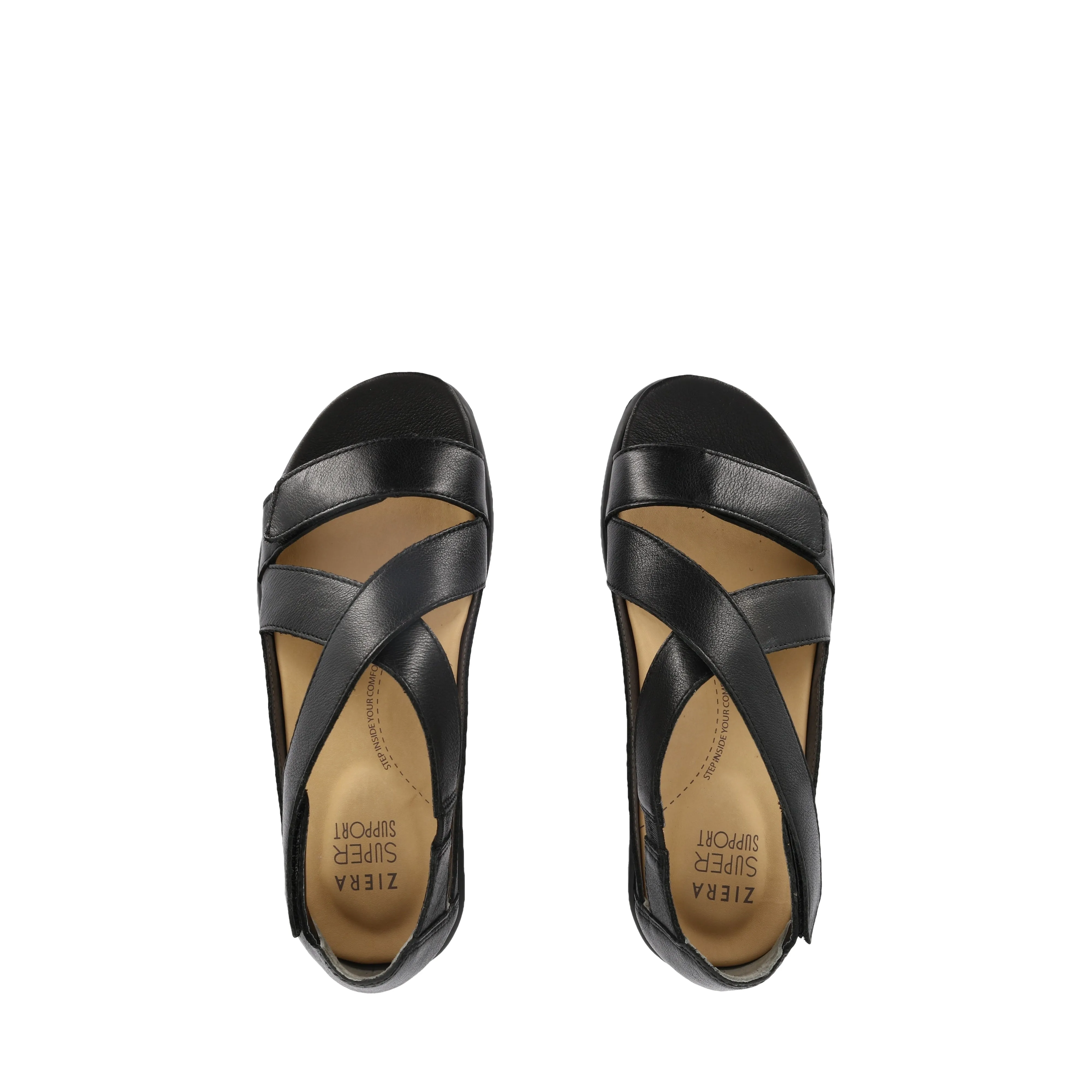 Footbed Design Rain Light ISSY W - BLACK LEATHER