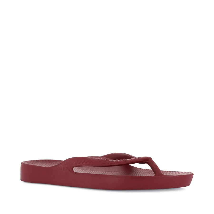 ARCH SUPPORT THONGS - SANGRIA RED Outdoor Use