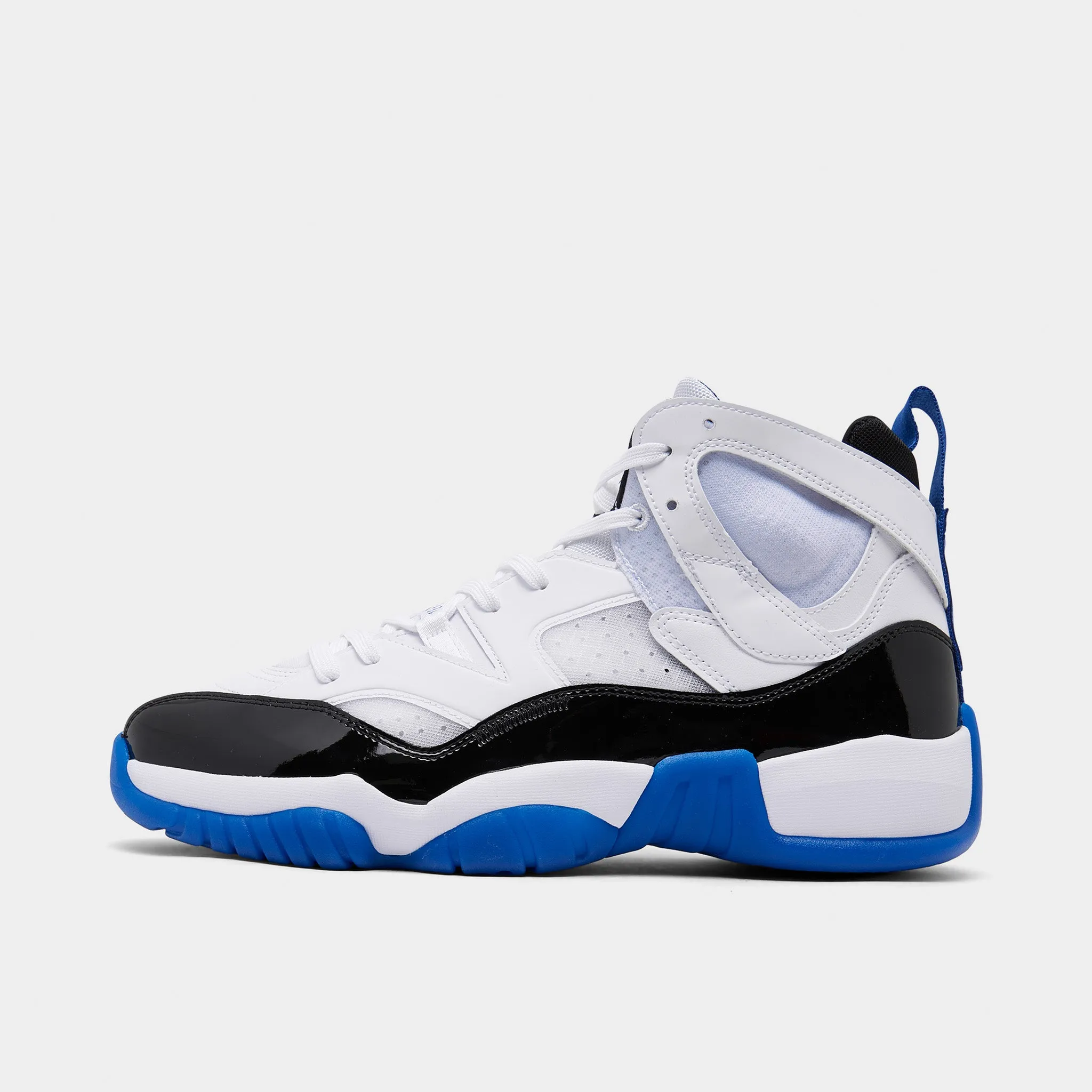 Hyper Elastic Tongue Tensile Reinforced Eyelets Jordan Jumpman Two Trey White / Game Royal - Black