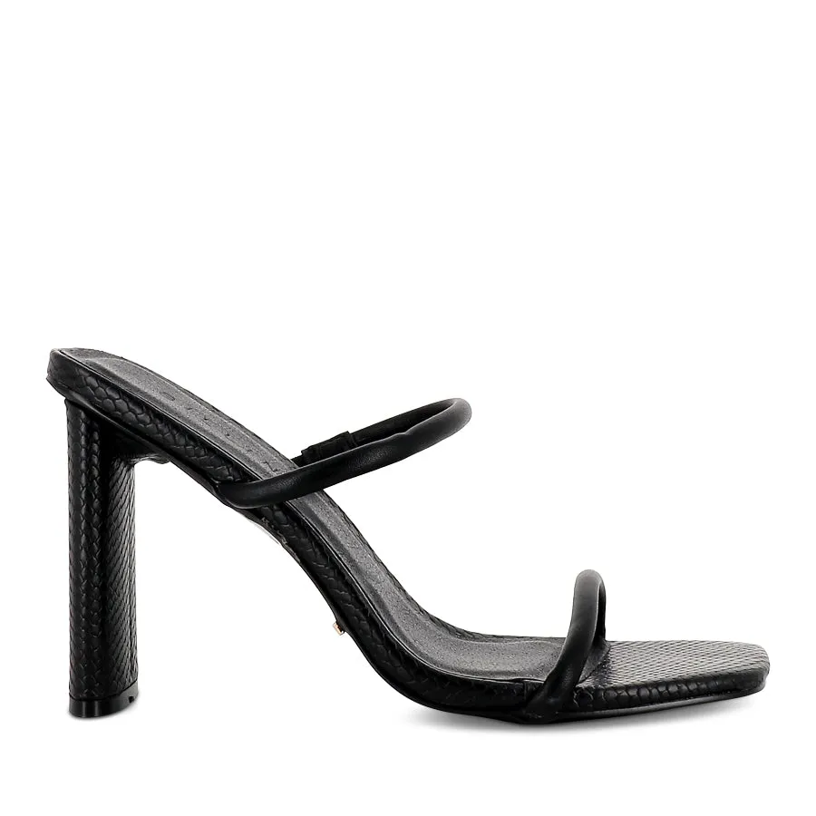 JOHANA - BLACK SCALE padded insole Soft Lining