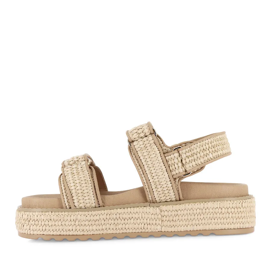BRIDGETT - NATURAL WOVEN LEATHER Indoor
