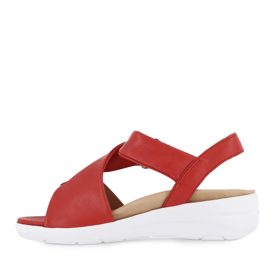 NAZLY 2 XW - RED LEATHER High-Quality Outdoor Shoes