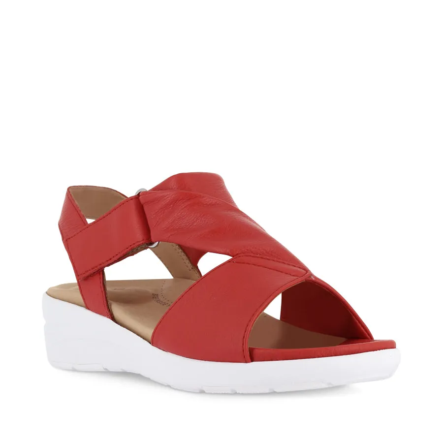 Washable NAZLY 2 XW - RED LEATHER