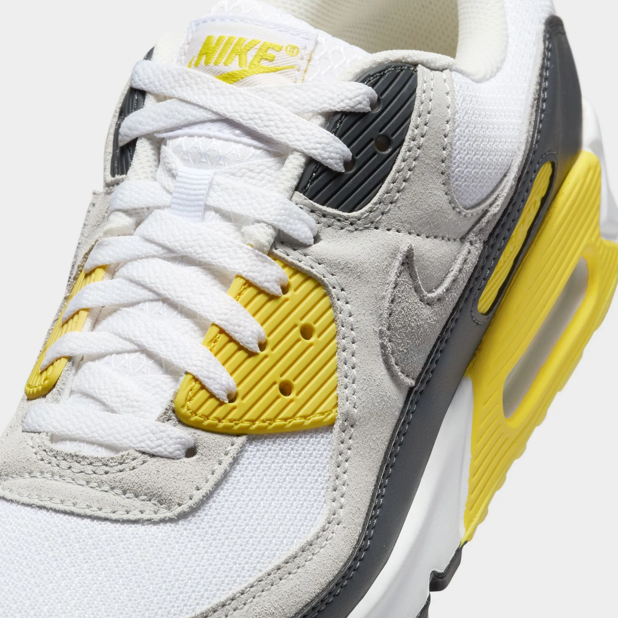 Nike Air Max 90 White / Light Smoke Grey - Lightening Ankle Support