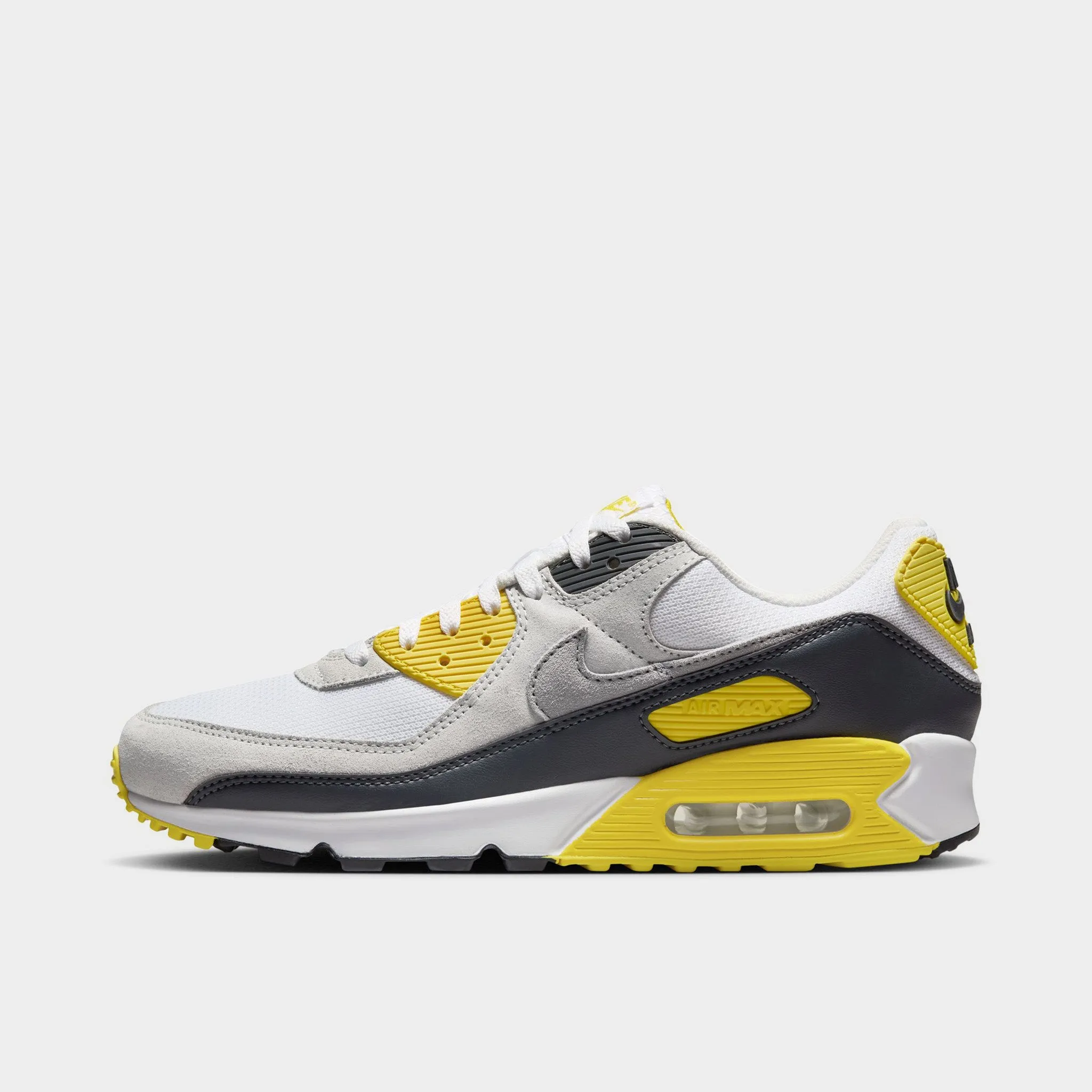 Vibrant lining Nike Air Max 90 White / Light Smoke Grey - Lightening