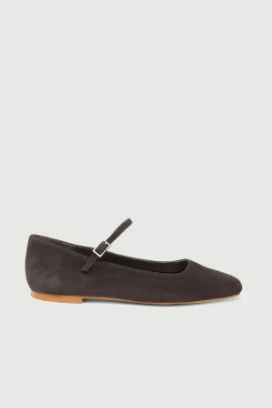 Julieta Mary Janes in Grey Suede Regular Fit Classic