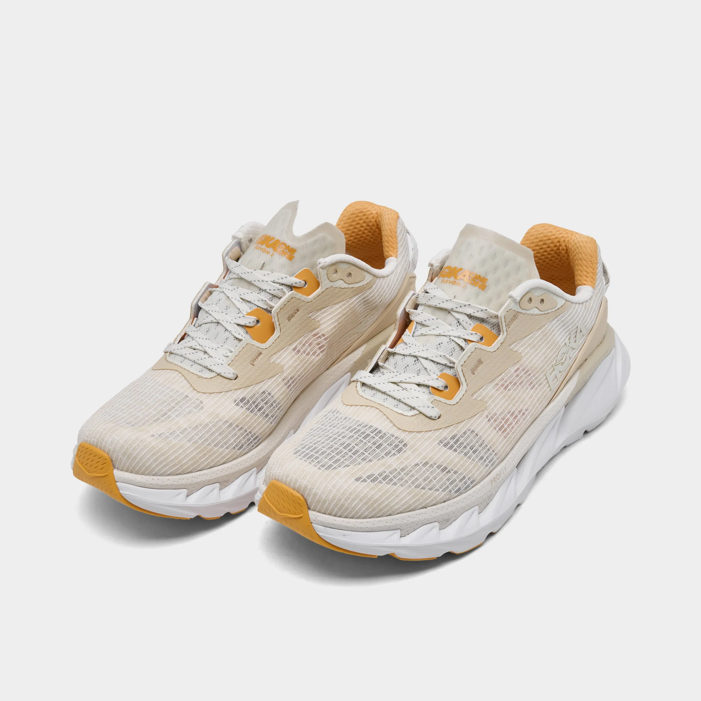 Breathable Design Work Ready Hoka Elevon 2 TS Beige / White