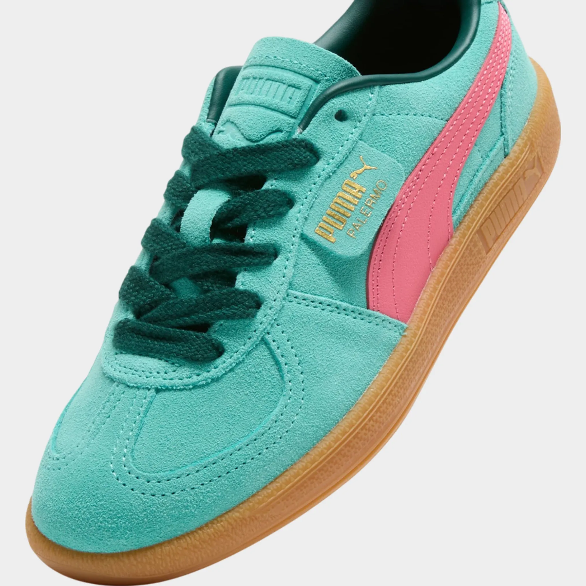 PUMA Women's Palermo Aquatic / Dark Myrtle Smooth Leather