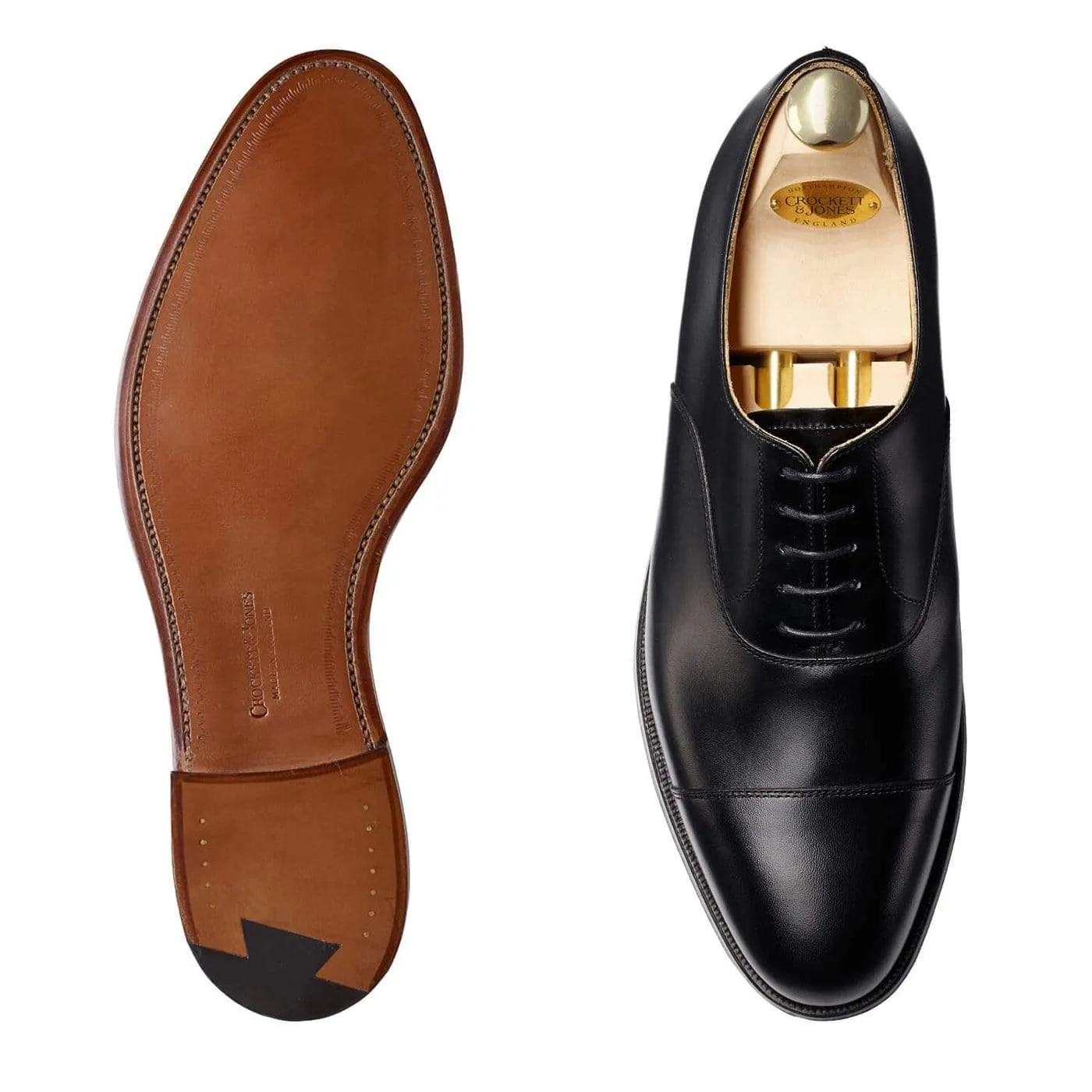 Premium Quality Leather Step Connaught Black Calf (F Fitting)