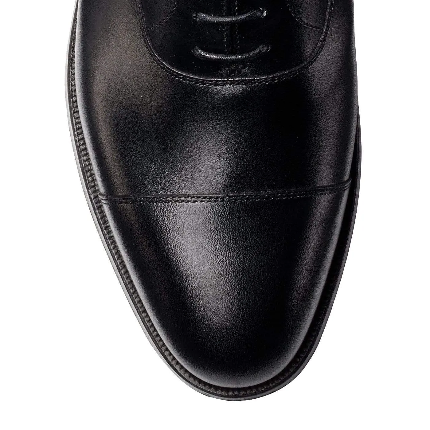 Connaught Black Calf (F Fitting) Graduation Oxfords