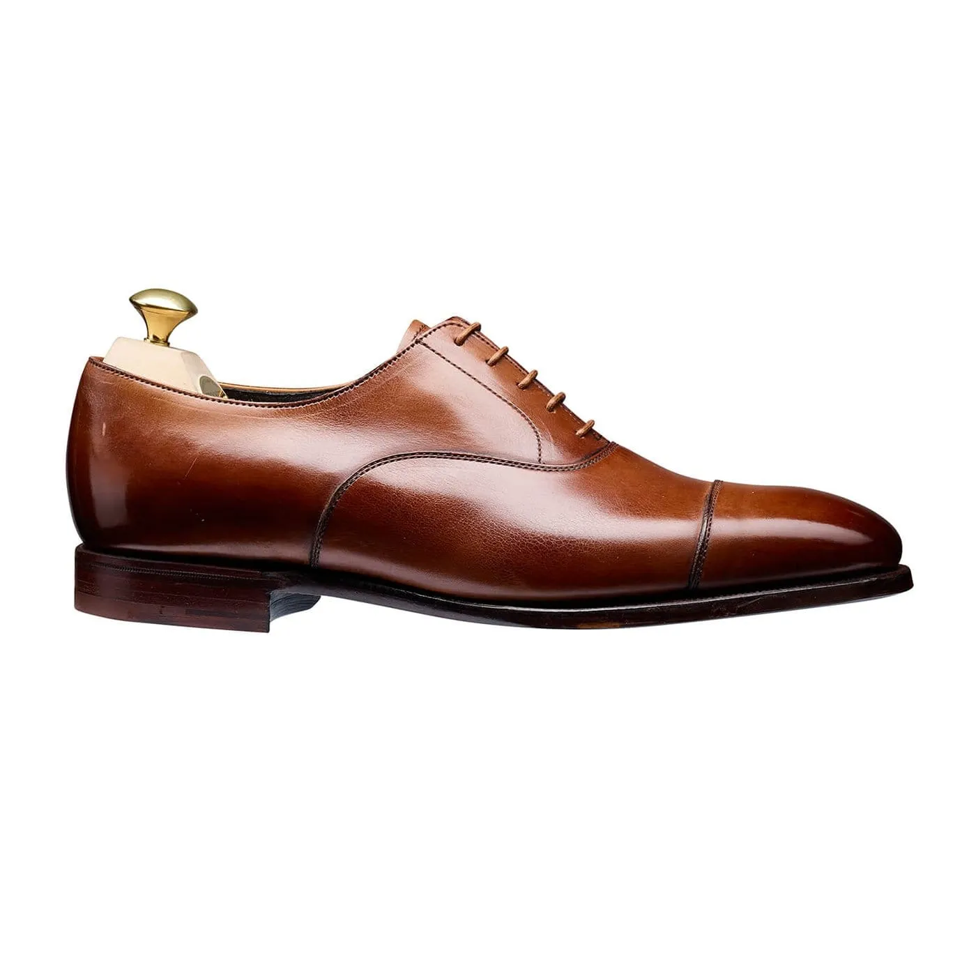 Connaught Tan Antique Calf Statement Oxfords