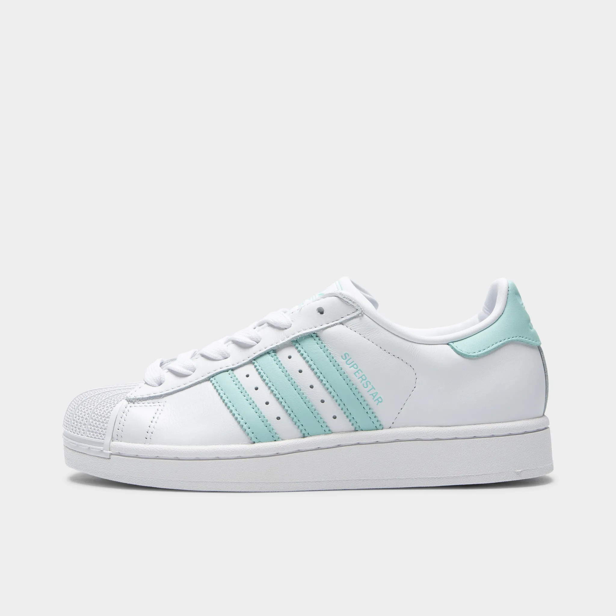 adidas Women's Superstar II White / Semi Flash Aqua - Easy Mint Hyperlock Heel Cage