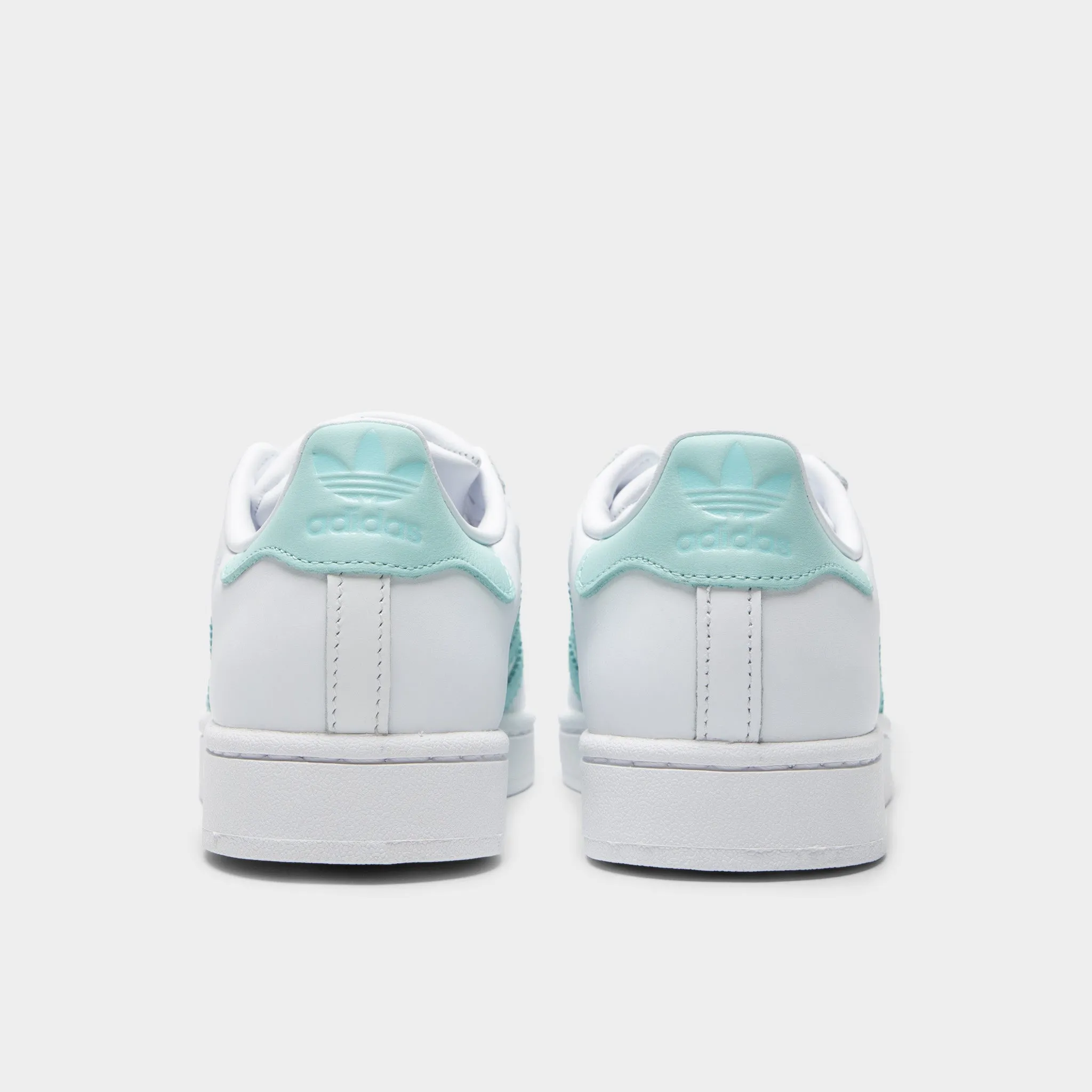 adidas Women's Superstar II White / Semi Flash Aqua - Easy Mint Comfort Tongue Fast Comfort