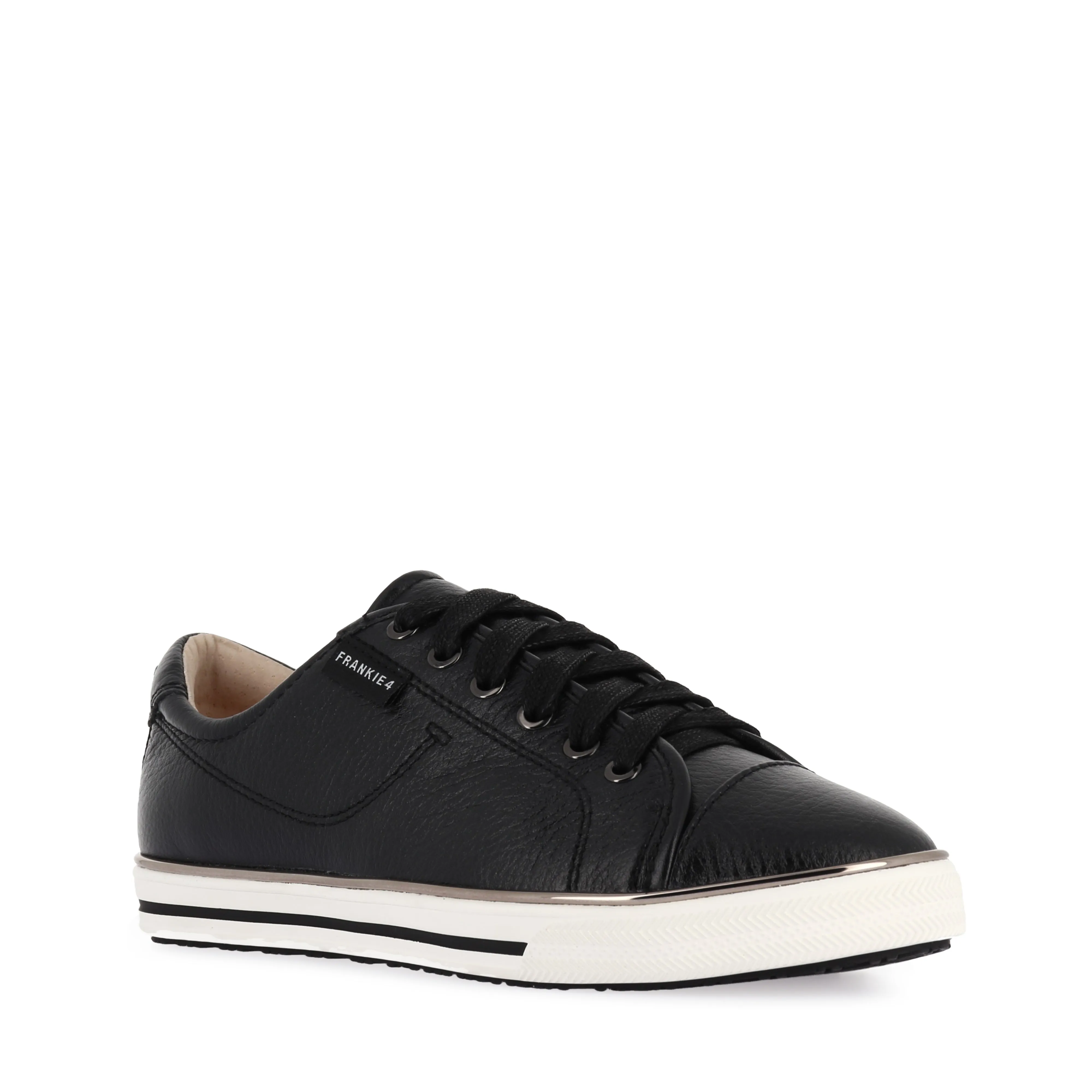 Reinforced heel Layered Support NAT III - BLACK/WHITE LEATHER