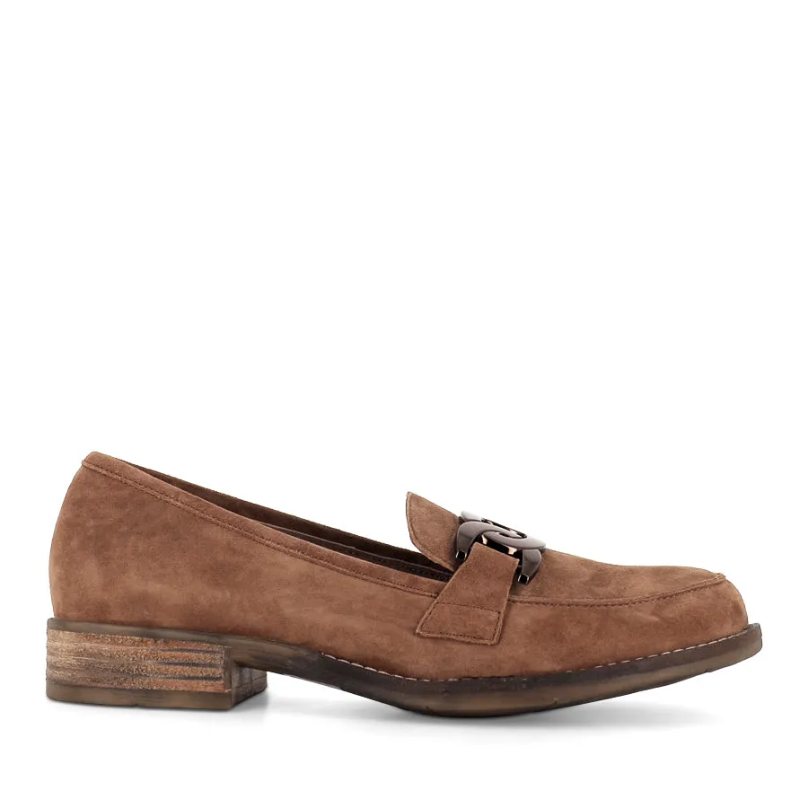CORINA - LIGHT CHOC SUEDE Odor Resistant Casual Slip-on Shoes