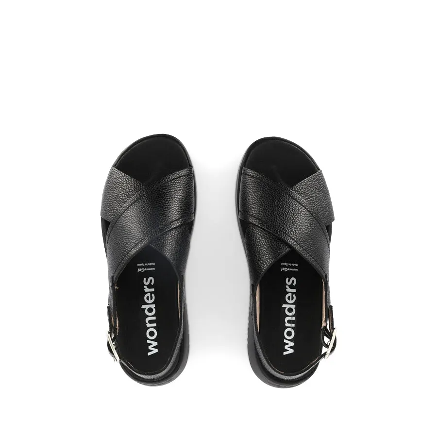 CORINNA C-4426 - BLACK LEATHER Quality Design