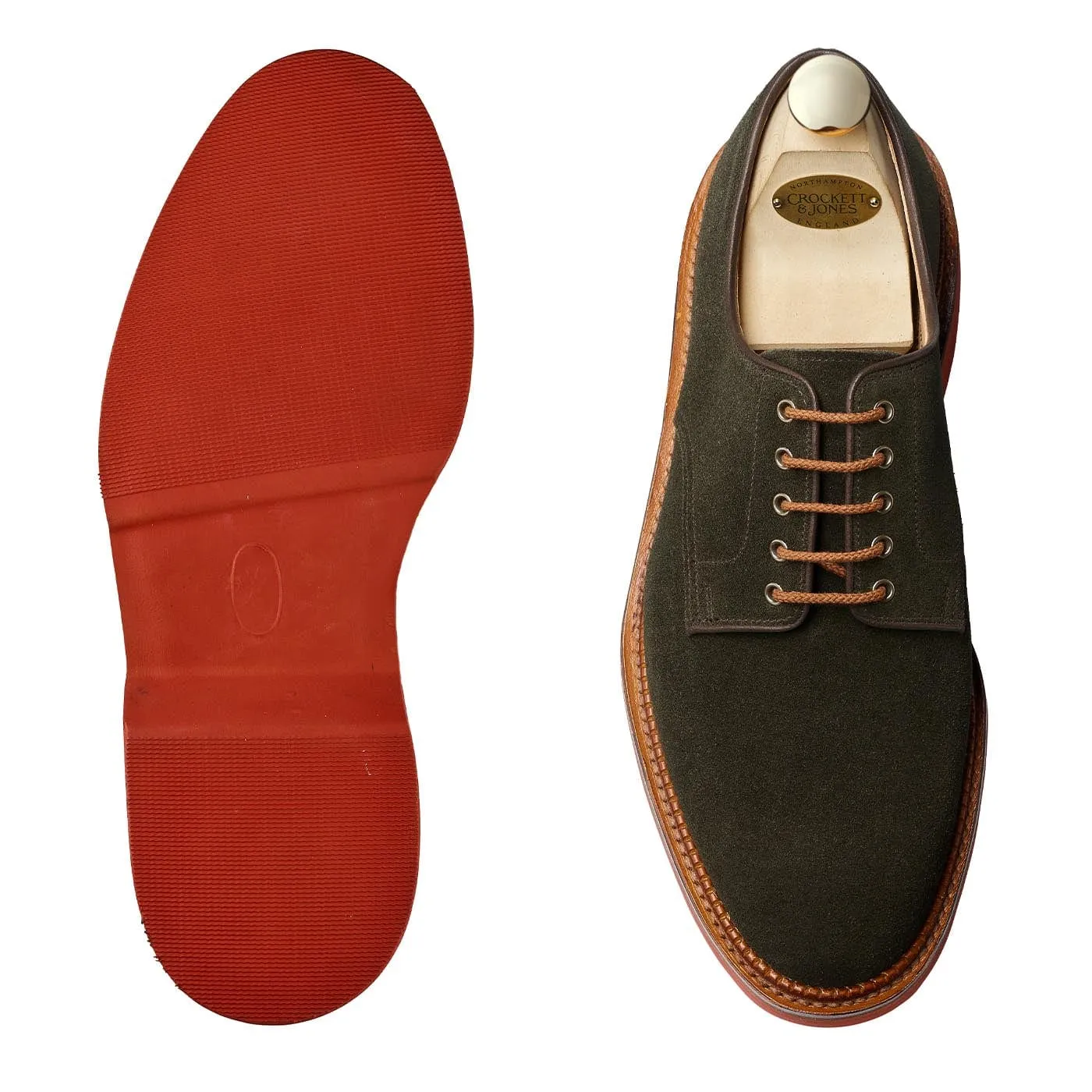 Cornell Earth Green Suede Compact