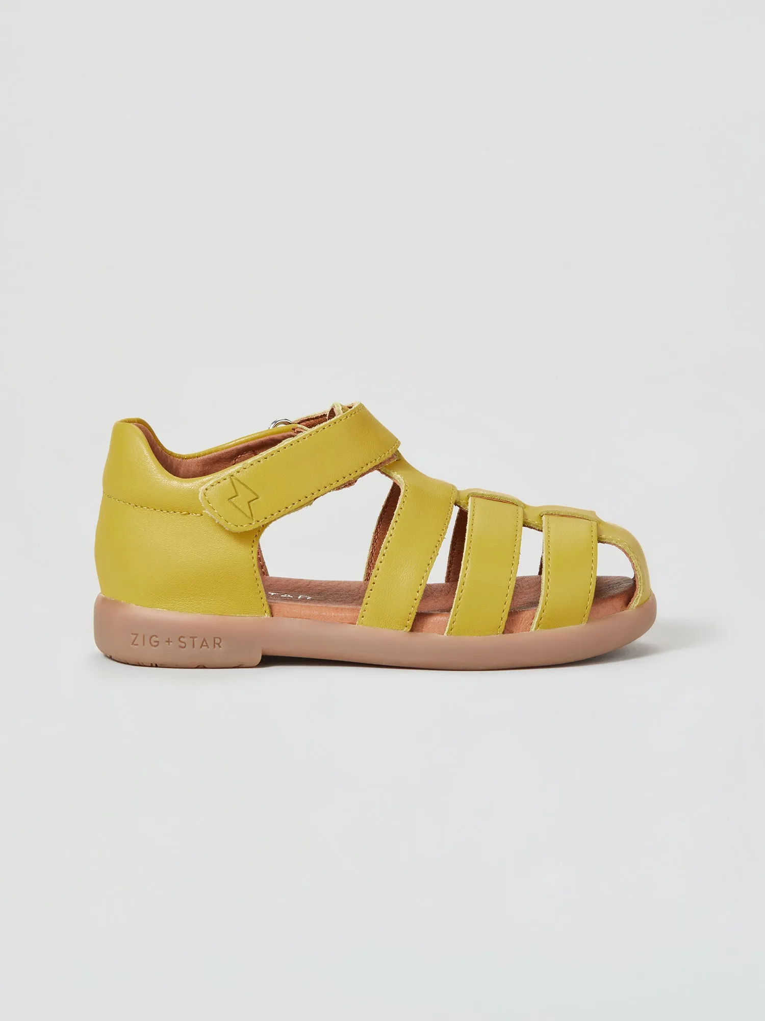 Cosmic Infant Closed-Toe Sandal Yellow Boardwalk Glam Durable Walking