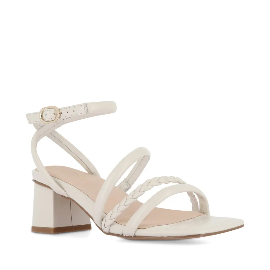 RAMSAY - CHALK BRAID LEATHER Everyday Luxury Shoes Mesh Layer