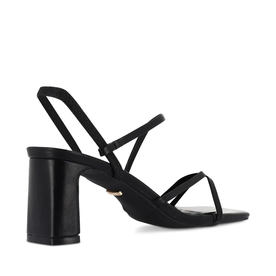 CHEVY - BLACK Sleek Design Flat Sole