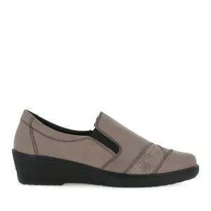 Handmade Craft Fashionable Slip-ons CP736-18 - TAUPE LEATHER