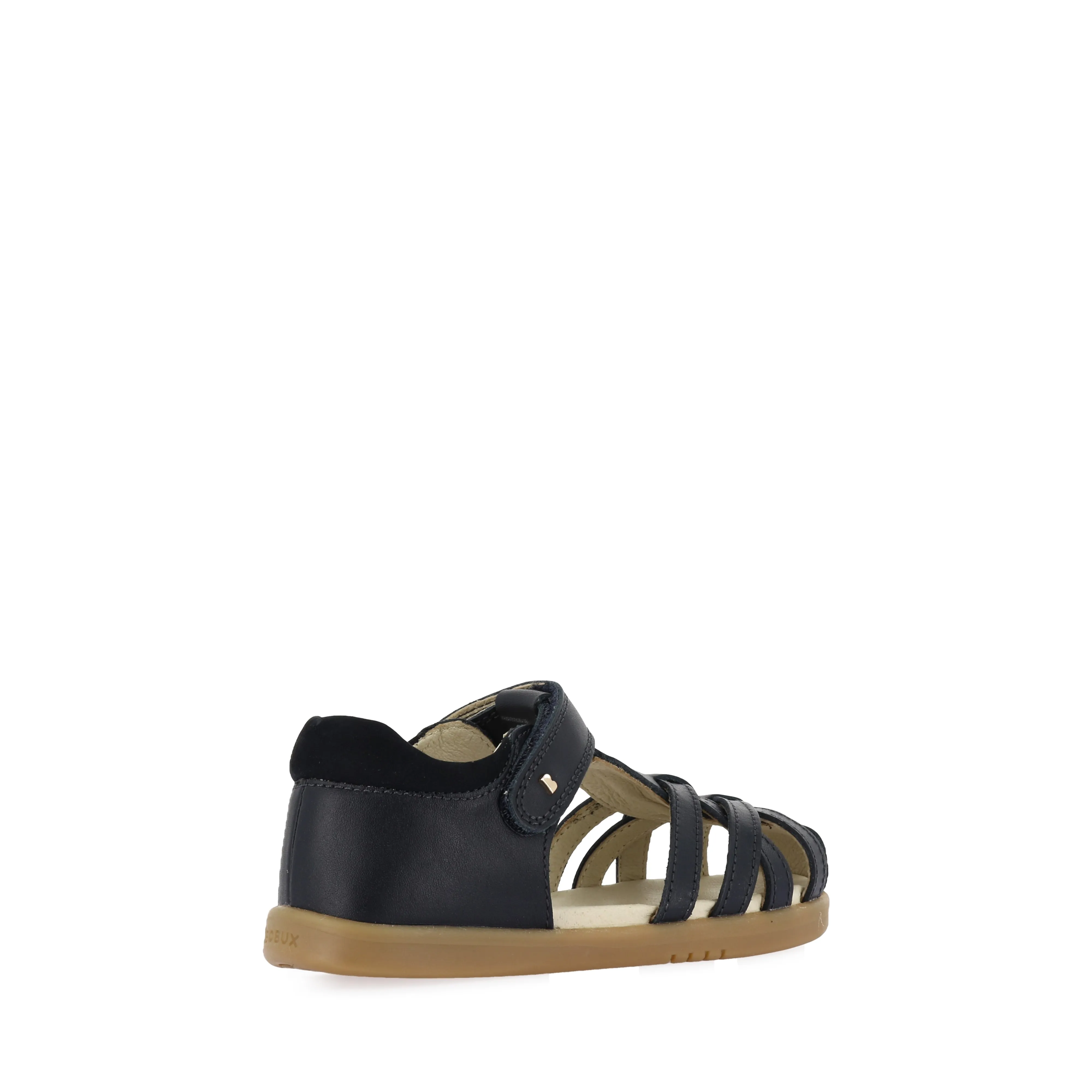 CROSS JUMP KID  - NAVY LEATHER Simple Wear Open Toe Shoes