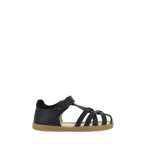 CROSS JUMP KID  - NAVY LEATHER Stud Detail Minimal Cool