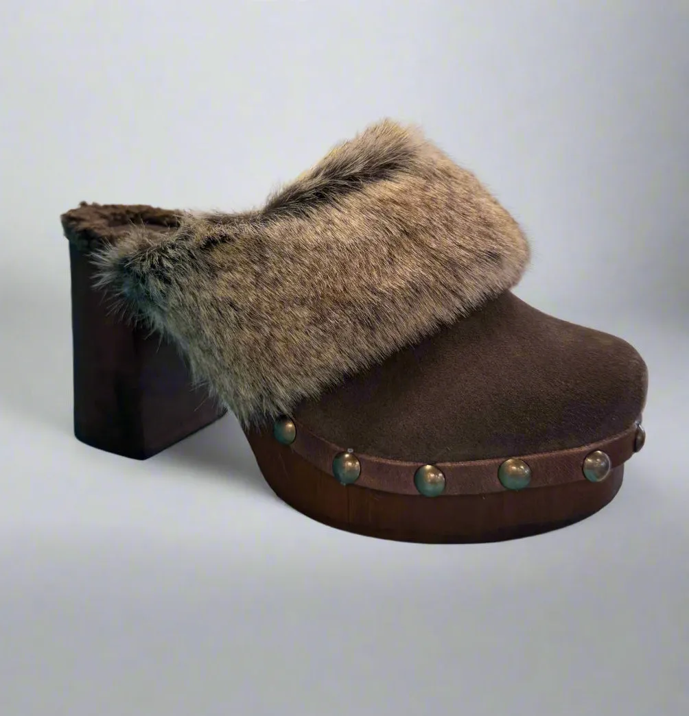 Ergonomic Design CHOCOLAT BLU FADIA CLOG - DARK BROWN