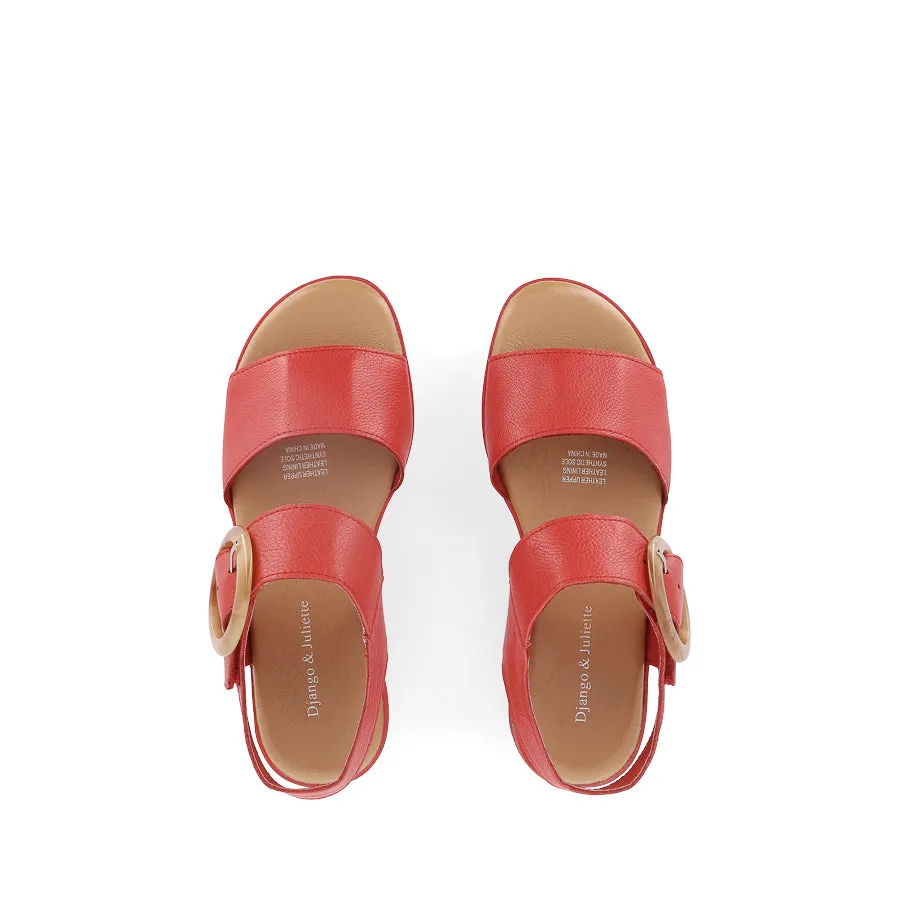 Suede CUBBIE - RED LEATHER
