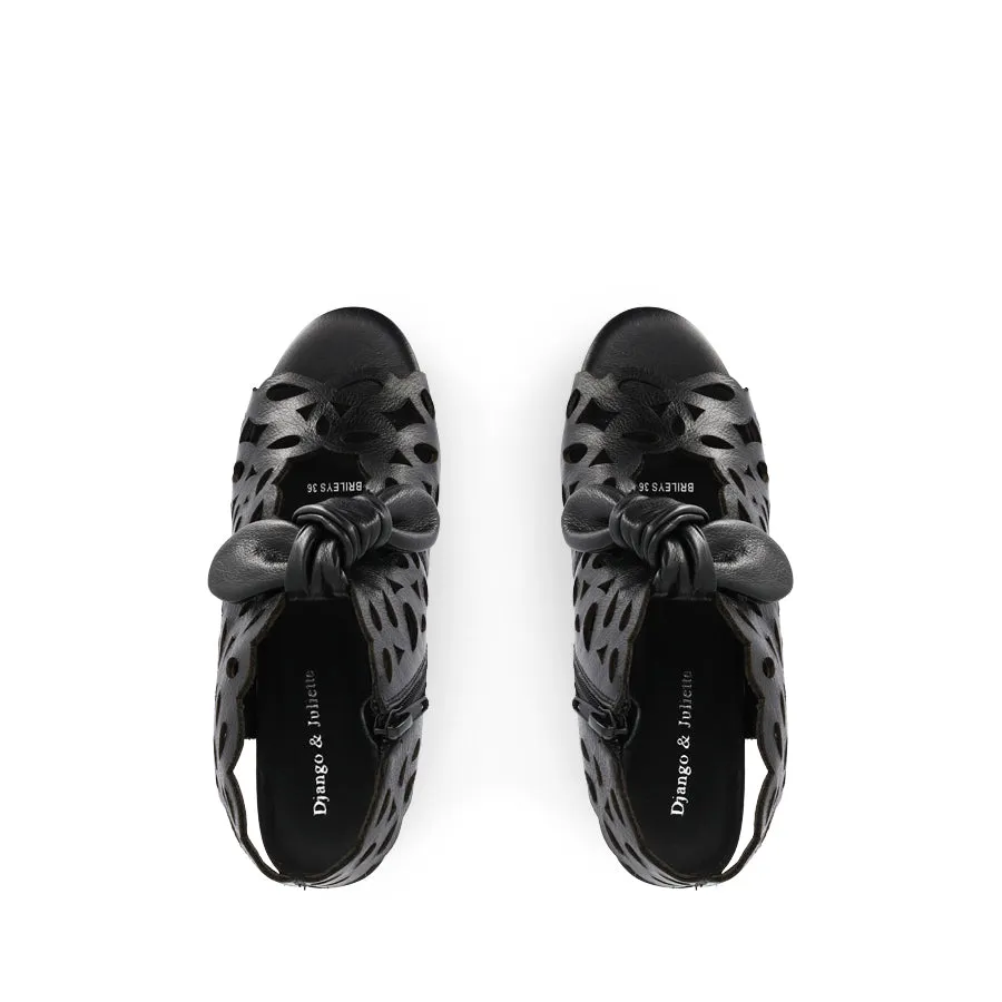 Easy Walk Footwear BRILEYS - BLACK LEATHER