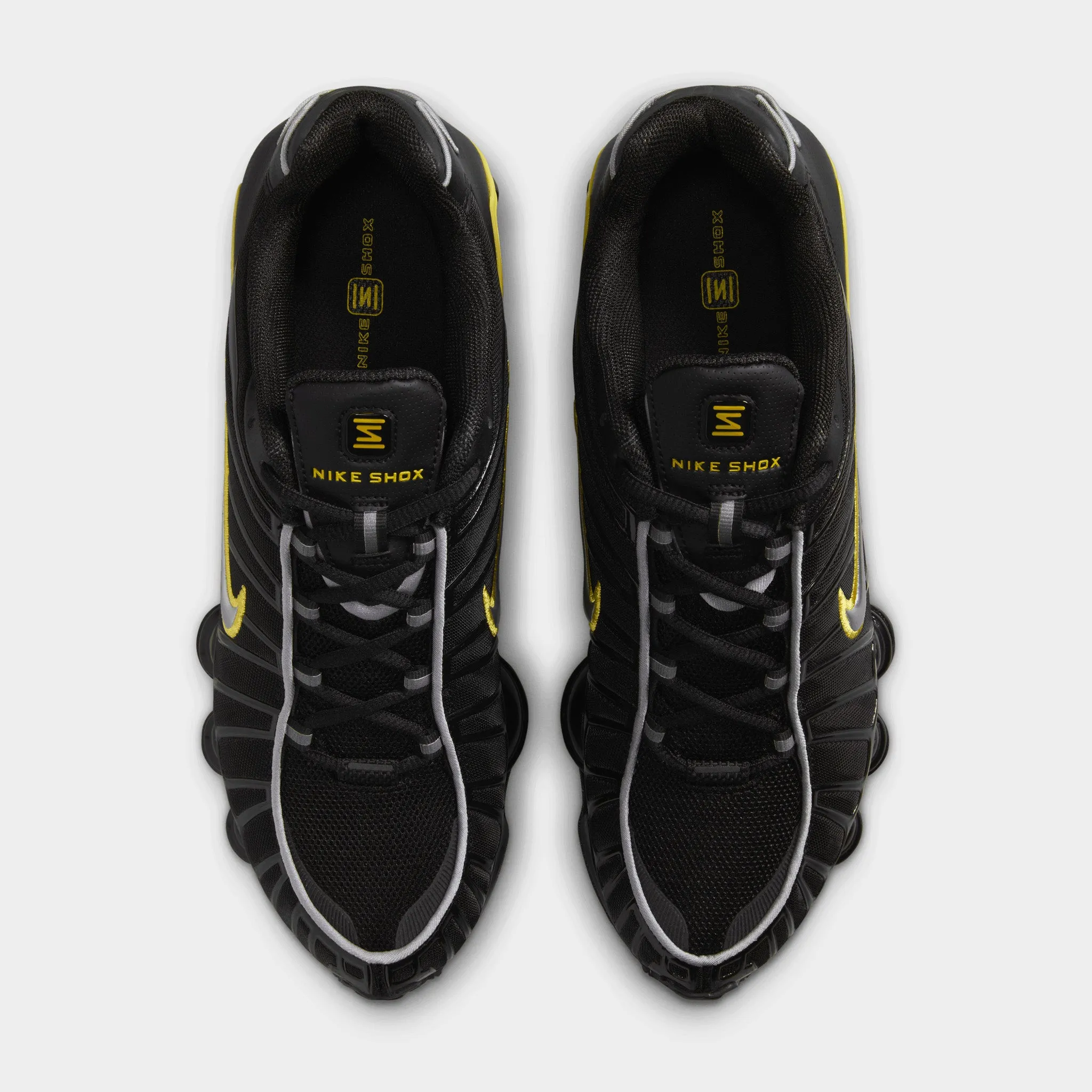 Nike Shox TL Black / Metallic Silver - Dynamic Yellow Balance Walk Neutral Tones