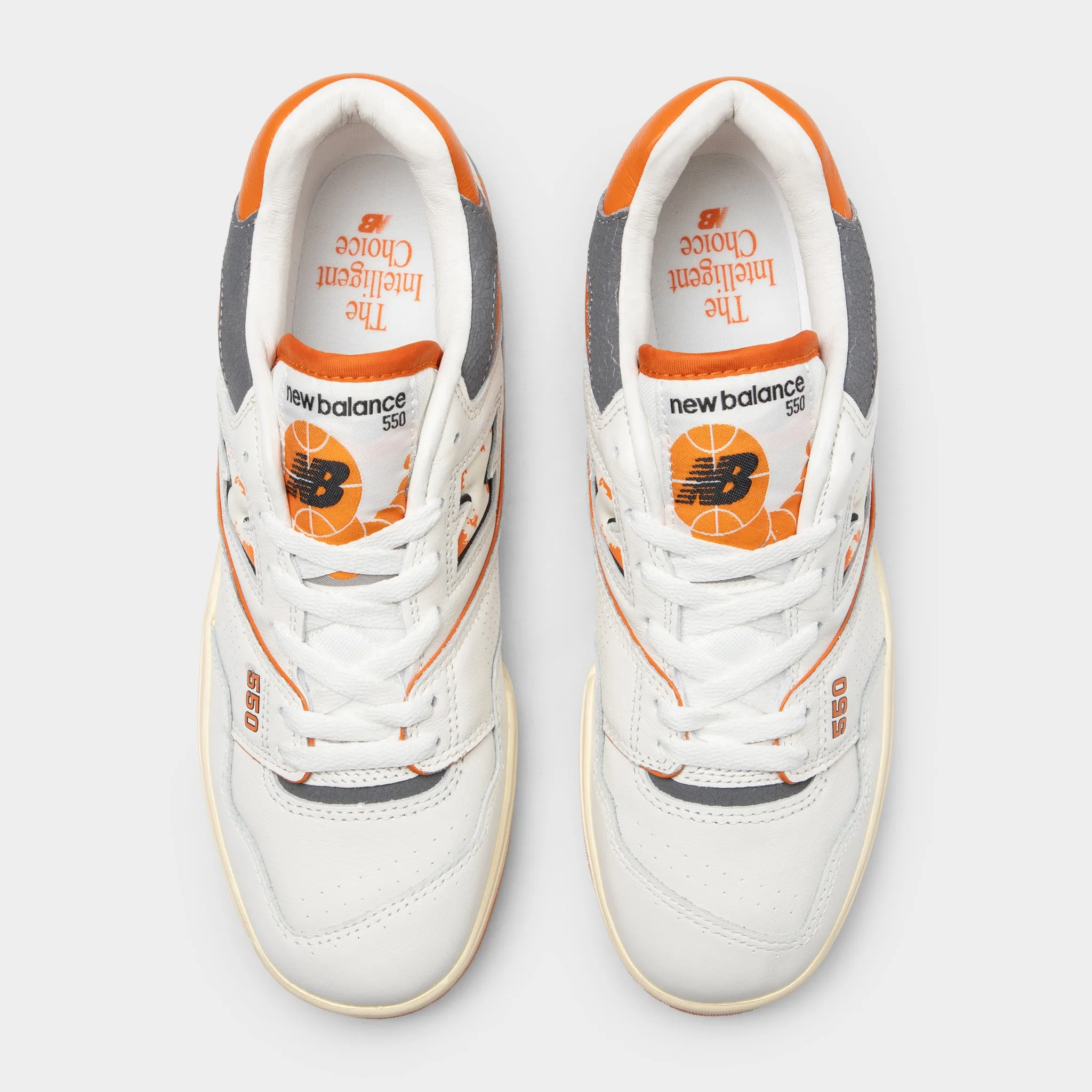 Impact Resistant Cushioning New Balance 550 White / Red - Grey