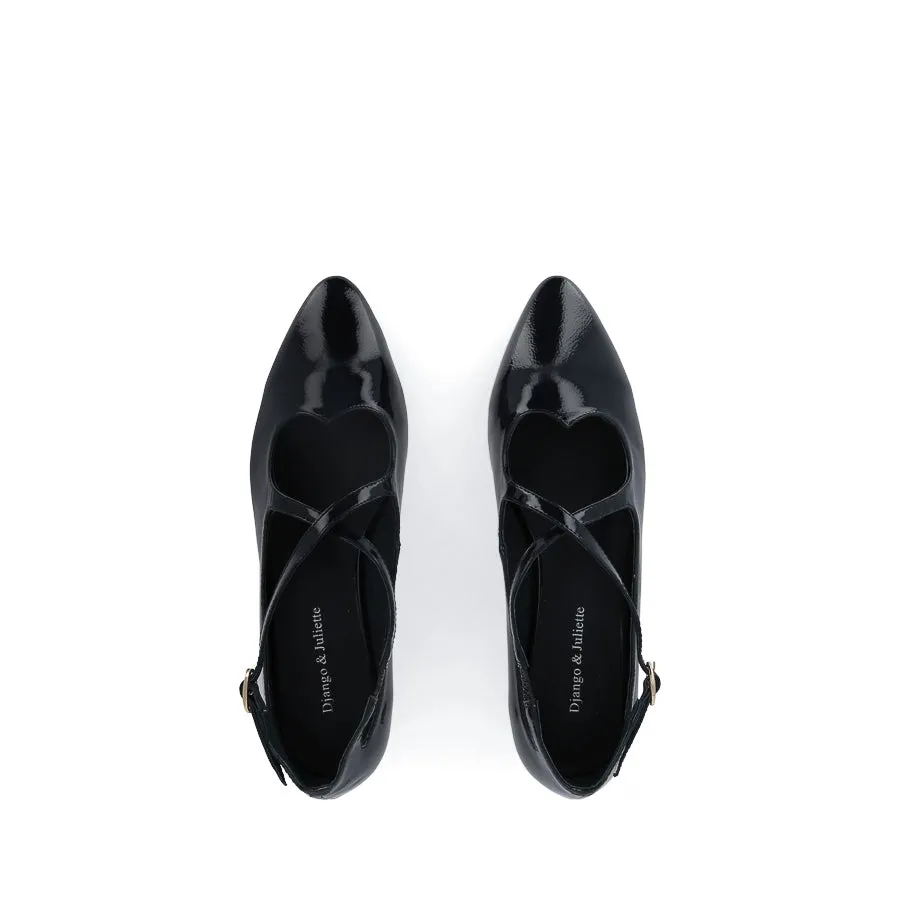 Fashion Walk Canvas FRANCA - NAVY PATENT LEATHER