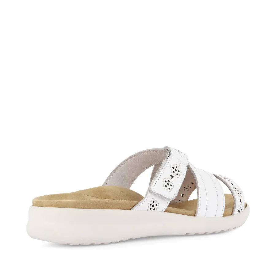 BYLIA XW - WHITE LEATHER Easygoing Comfort