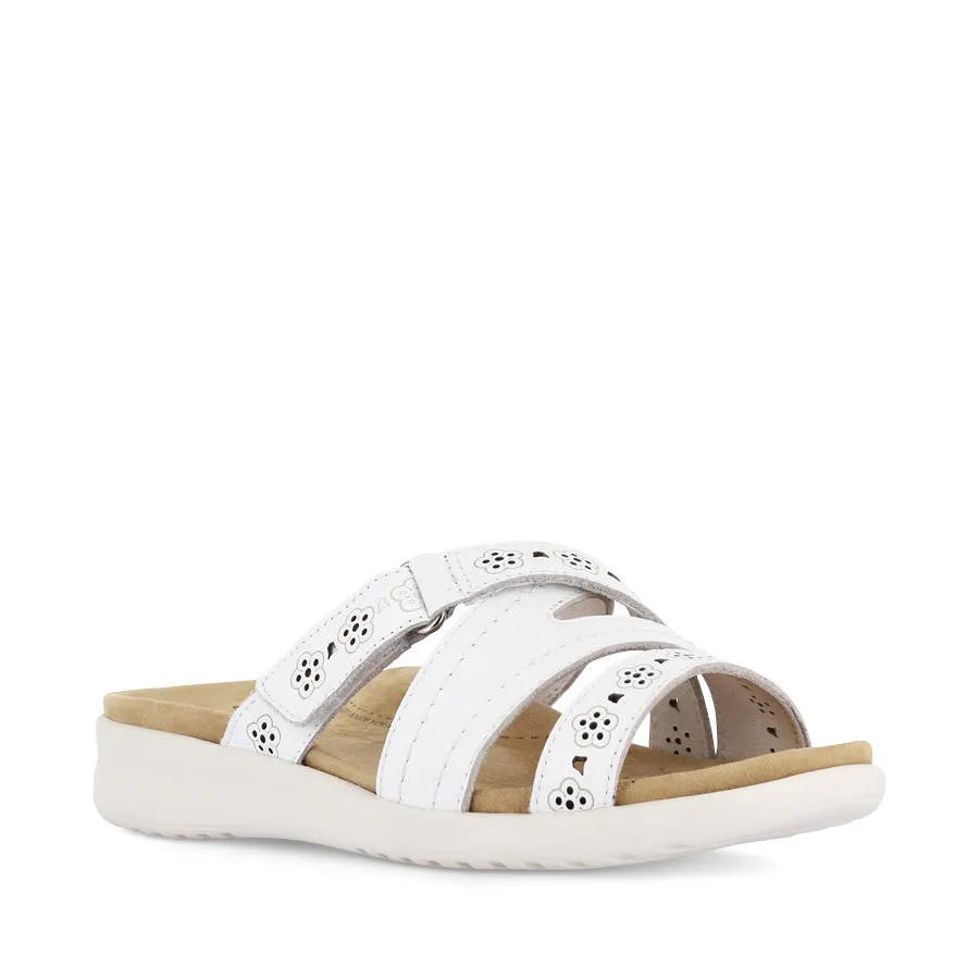 Cozy Footwear BYLIA XW - WHITE LEATHER