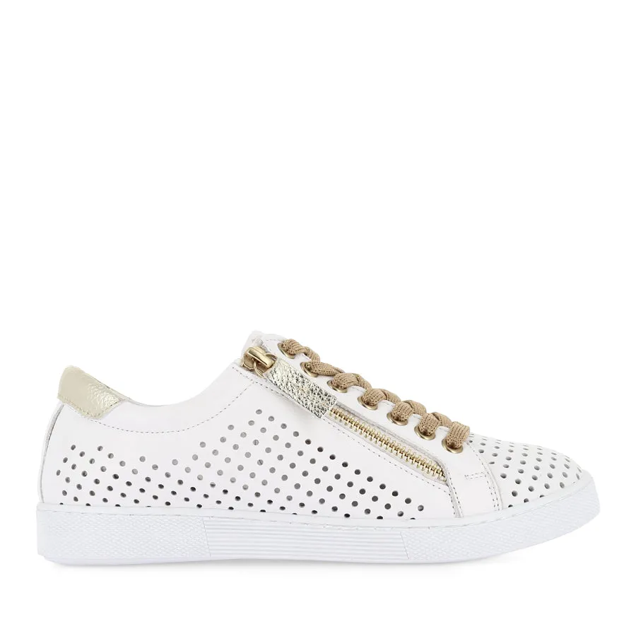 Easy Styling Tidy look TEMPLE - WHITE/SOFT GOLD LEATHER