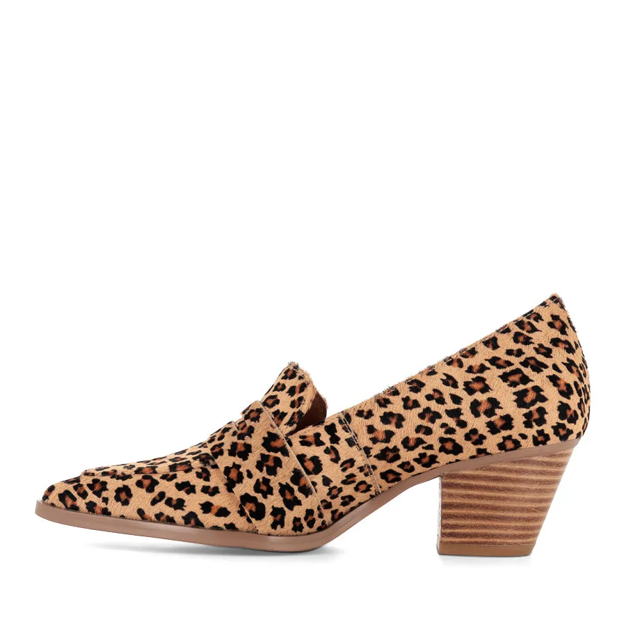 Shopping Day GODWIN - CAMEL LEOPARD/PONY