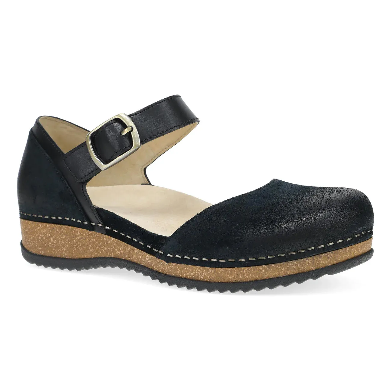 DANSKO MAE - BLACK Rubber Sole