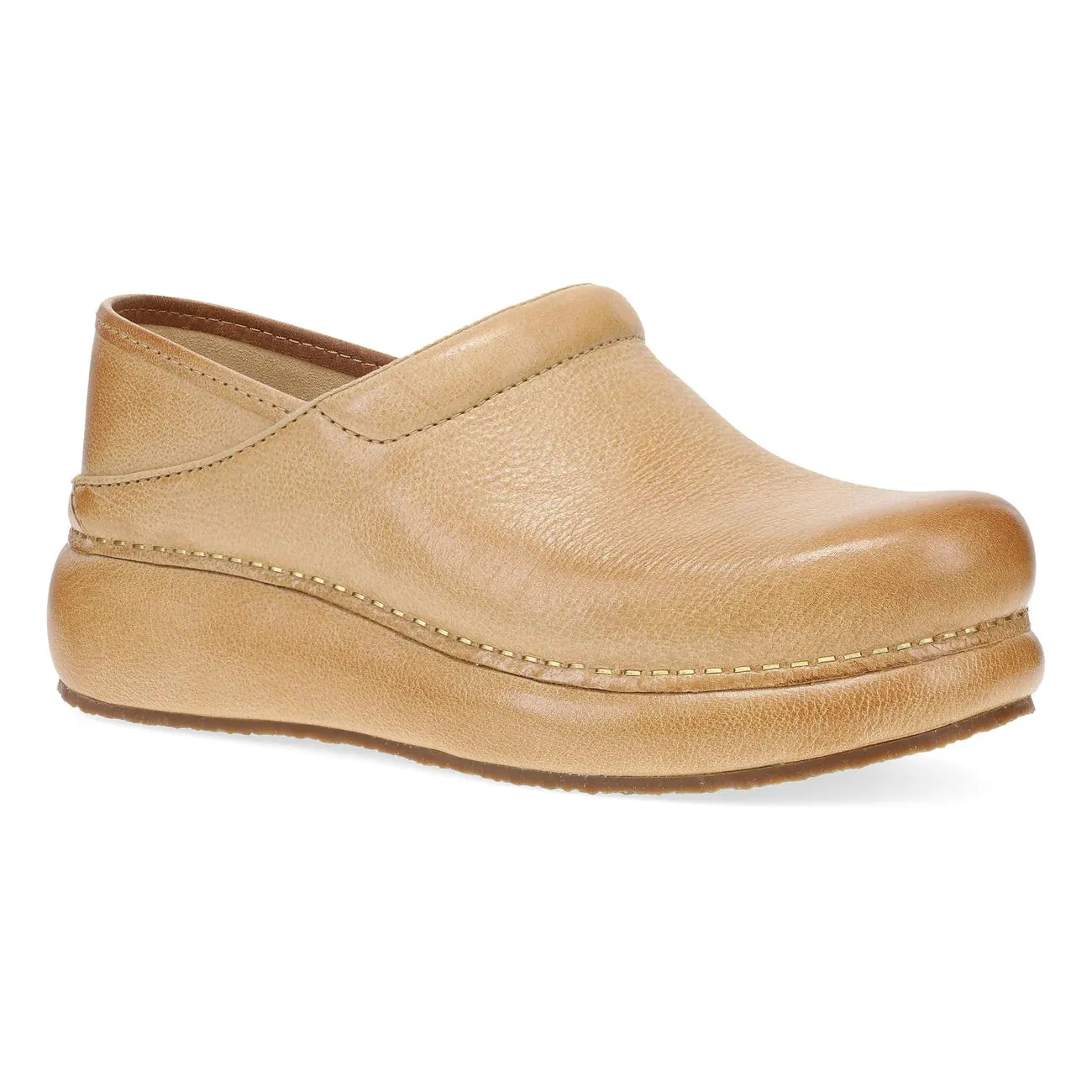 velcro DANSKO PLATFORM PRO CLOG - HONEY TAN