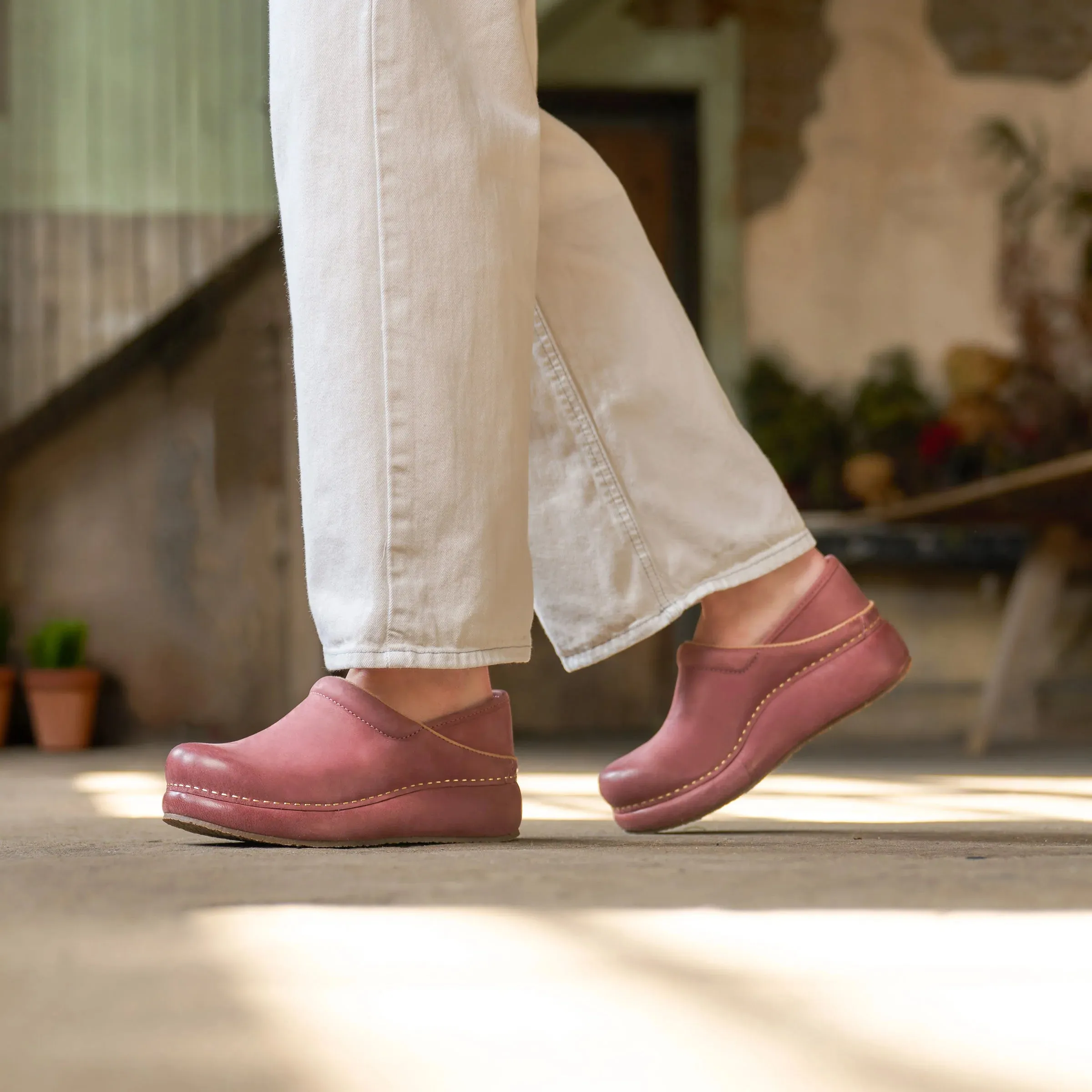 DANSKO PLATFORM PRO - ROSE PINK Padded collar