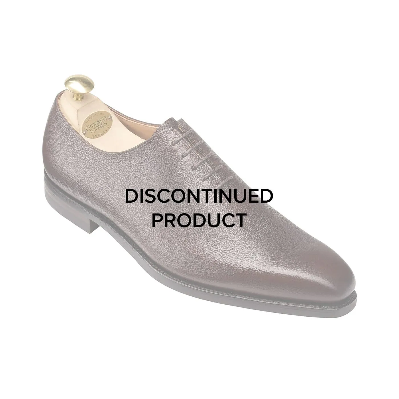 Reinforced toe Dating Oxfords Alex Dark Brown Pebble Grain