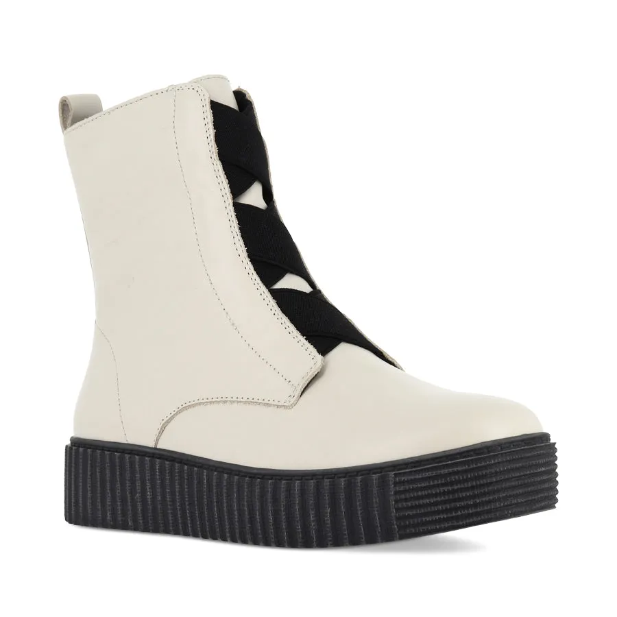 DATE - CREAM LEATHER Free Step