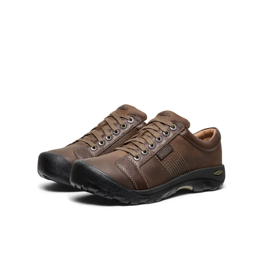 Ultra-soft breathability Men's Austin Shoe Wide  |  Chocolate Brown